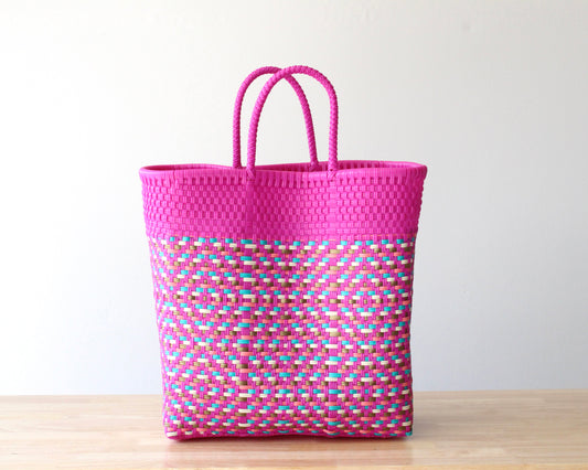 Hot Pink & Colors Tote Bag by MexiMexi