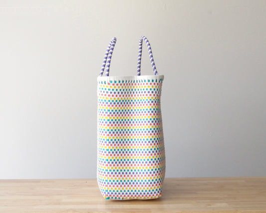 White & Colors Tote Bag by MexiMexi