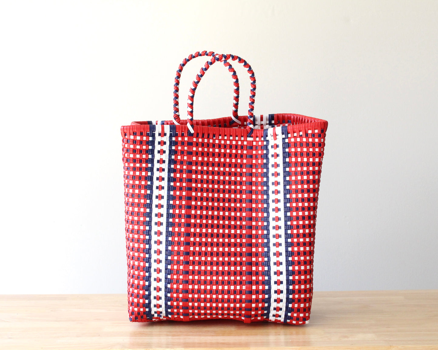 Red, White & Blue Tote Bag by MexiMexi