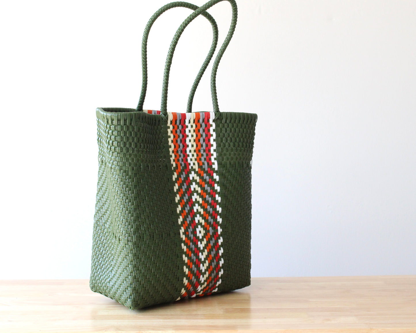 Olive Green & Colors Tote Bag by MexiMexi