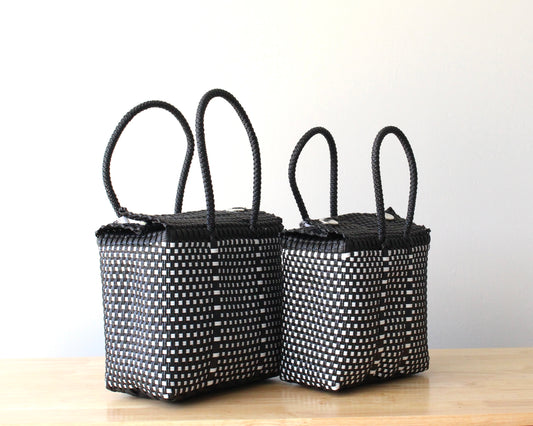 Black & White Bundle: Me & Mini-me Handbag by MexiMexi