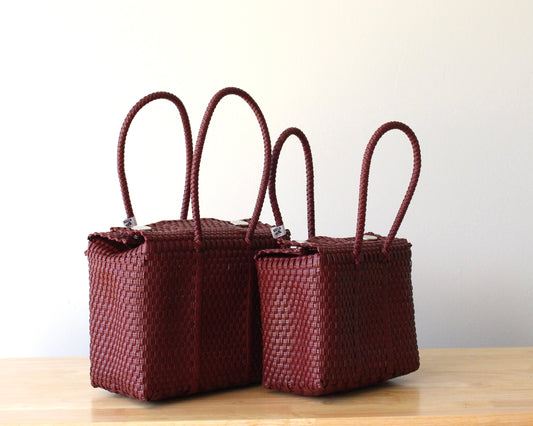 Burgundy Bundle: Me & Mini-me Handbag by MexiMexi