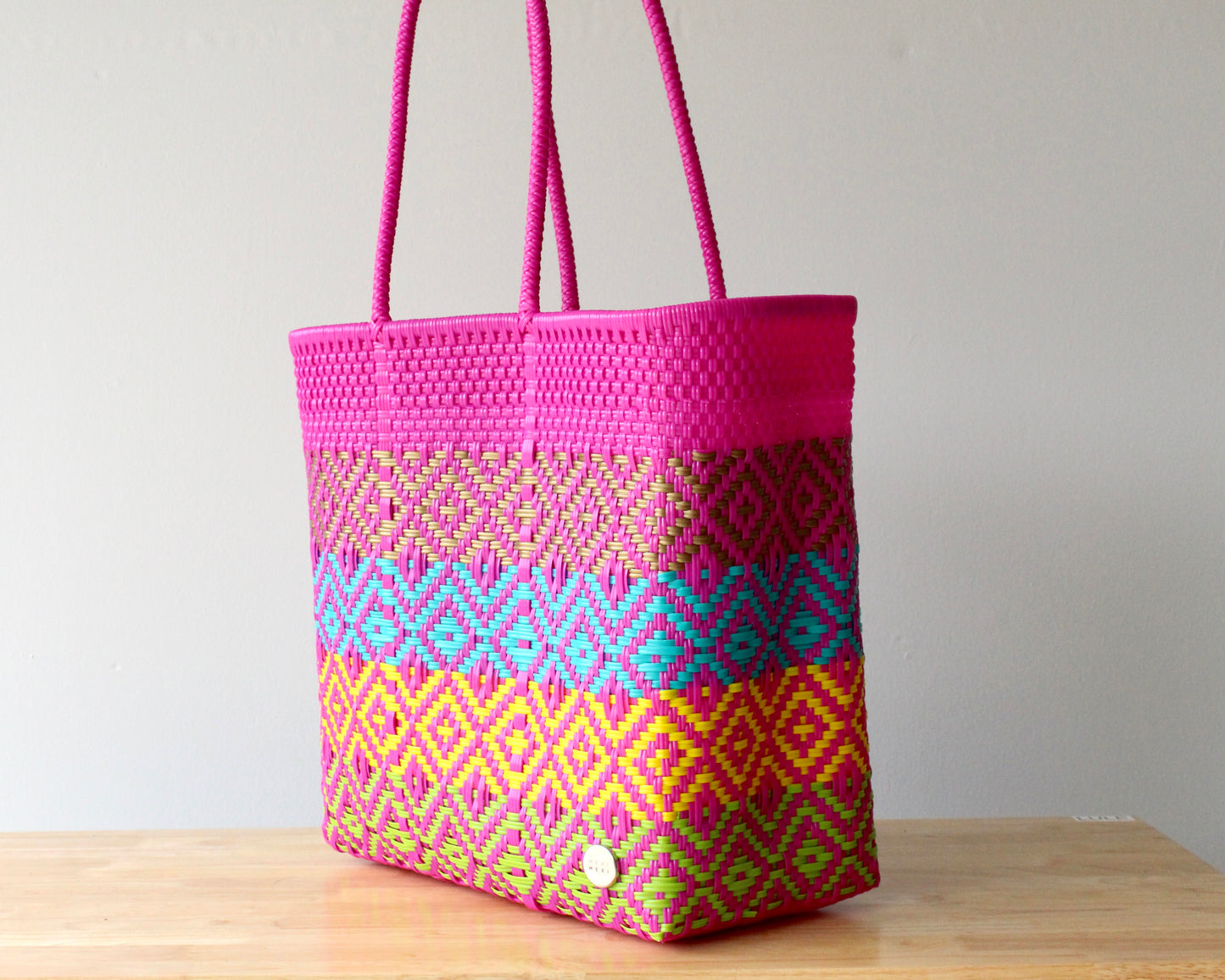 Hot Pink & Colors Mexican Tote by MexiMexi