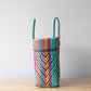 Artisanal woven plastic tote