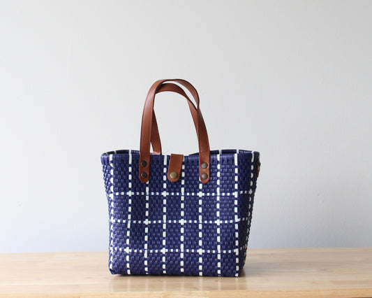Blue Handwoven Purse by MexiMexi
