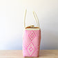 Beige & Pink Artisan Basket by MexiMexi