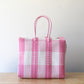 Pink Plaid Artisan Basket by MexiMexi