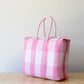 Pink Plaid Artisan Basket by MexiMexi