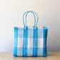 Blue Plaid Artisan Basket by MexiMexi