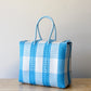 Blue Plaid Artisan Basket by MexiMexi