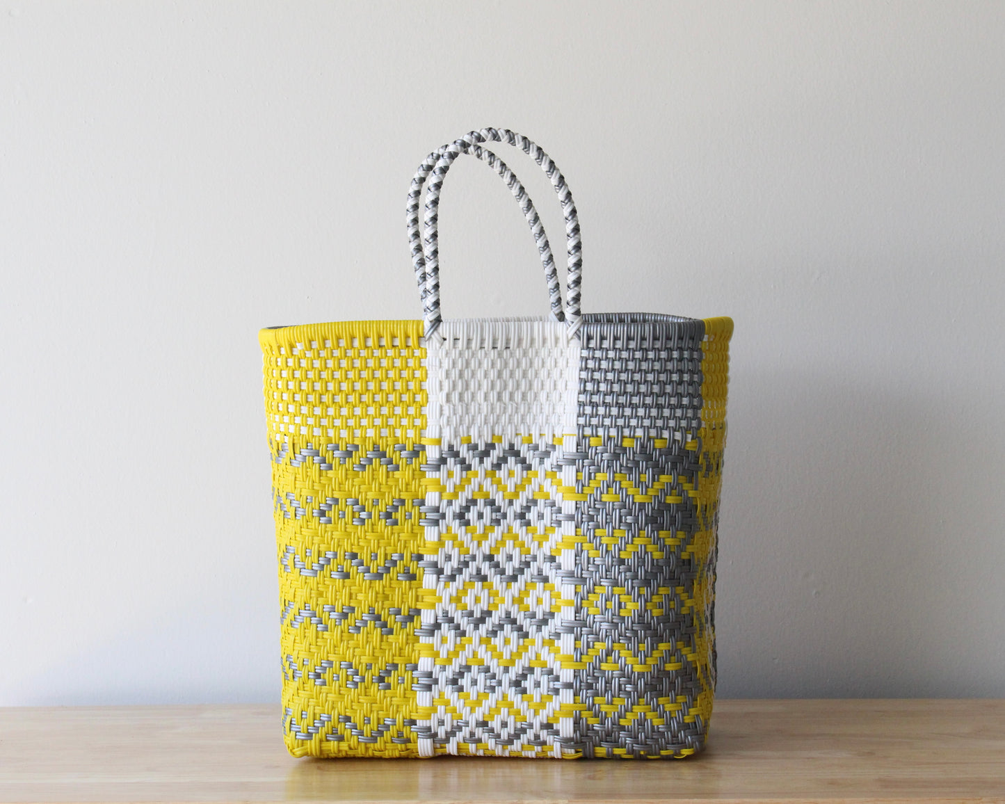 Recycled tote beach bag