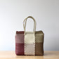 Burgundy, Beige & Gold Handbag by MexiMexi