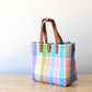 MexiMexi Multicolor Rectangle Pattern Bag – Handmade Purse with Leather Strap