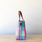 MexiMexi Multicolor Rectangle Pattern Bag – Handmade Purse with Leather Strap