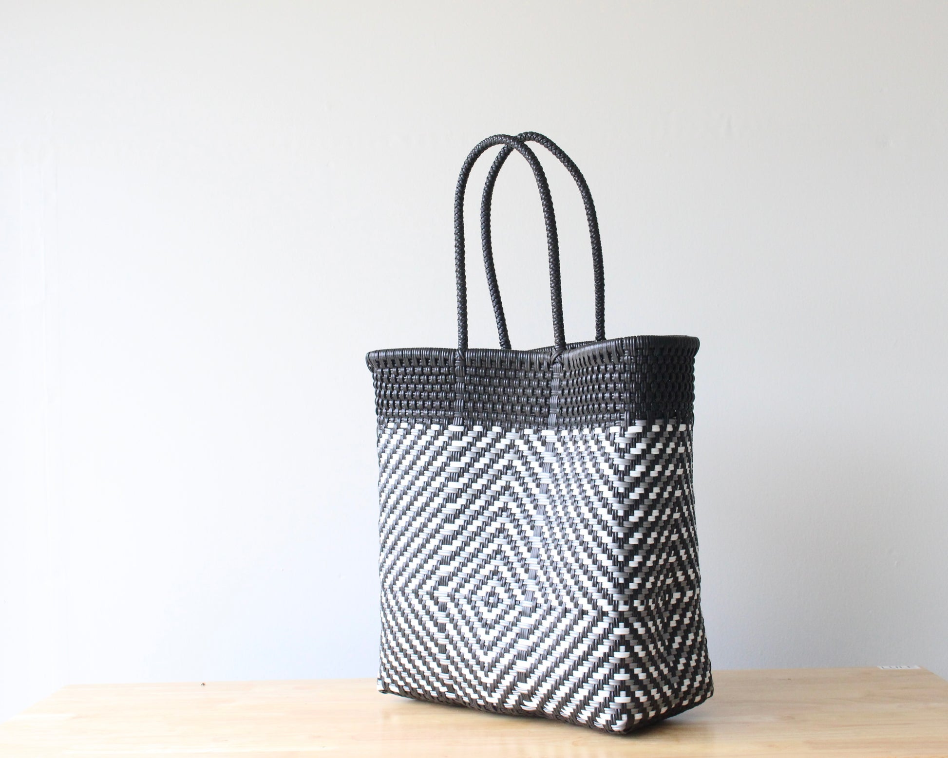 Handwoven Mexican Tote Bag Made from Recycled Plastic