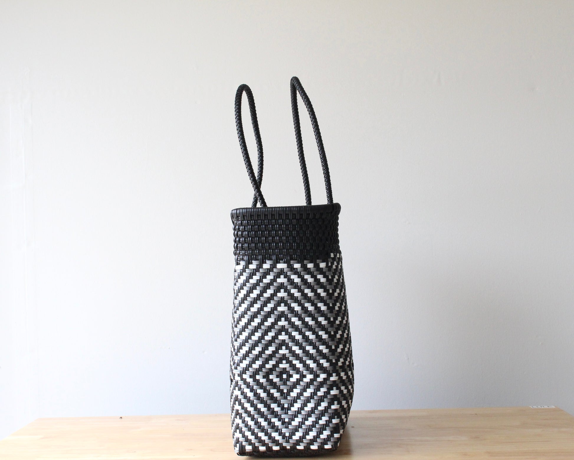 Handwoven Mexican Tote Bag Made from Recycled Plastic