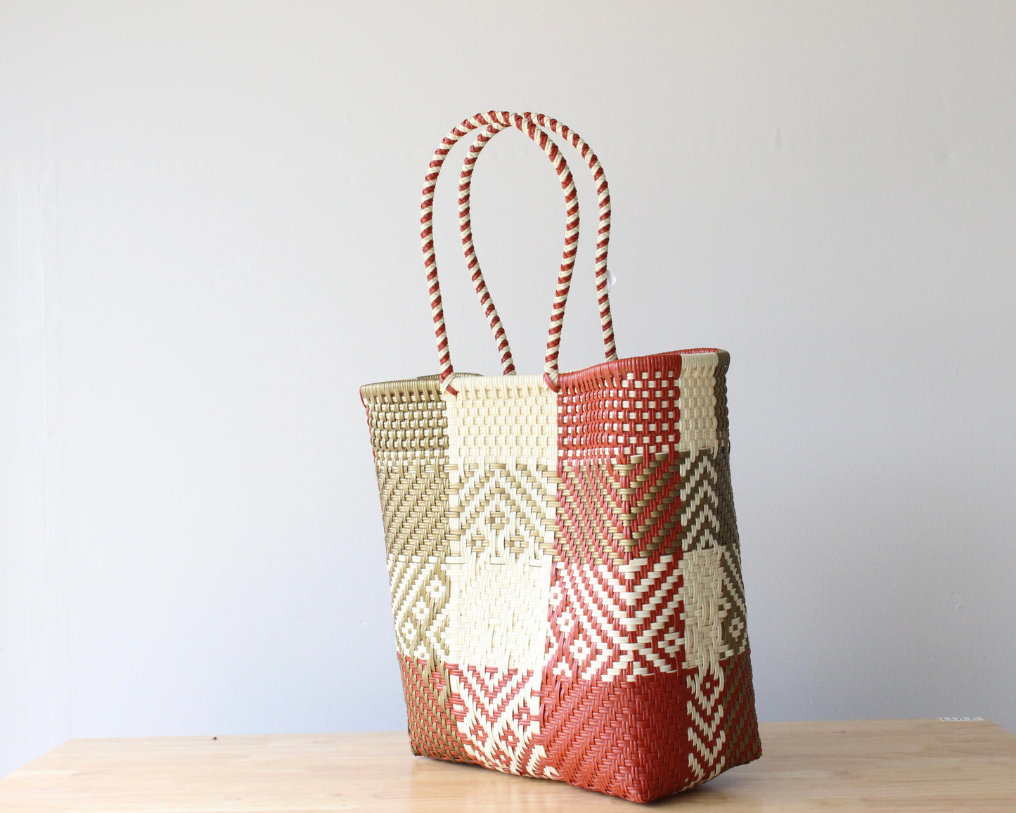 Crafted in Mexico: Handwoven Bag with Bold Colors