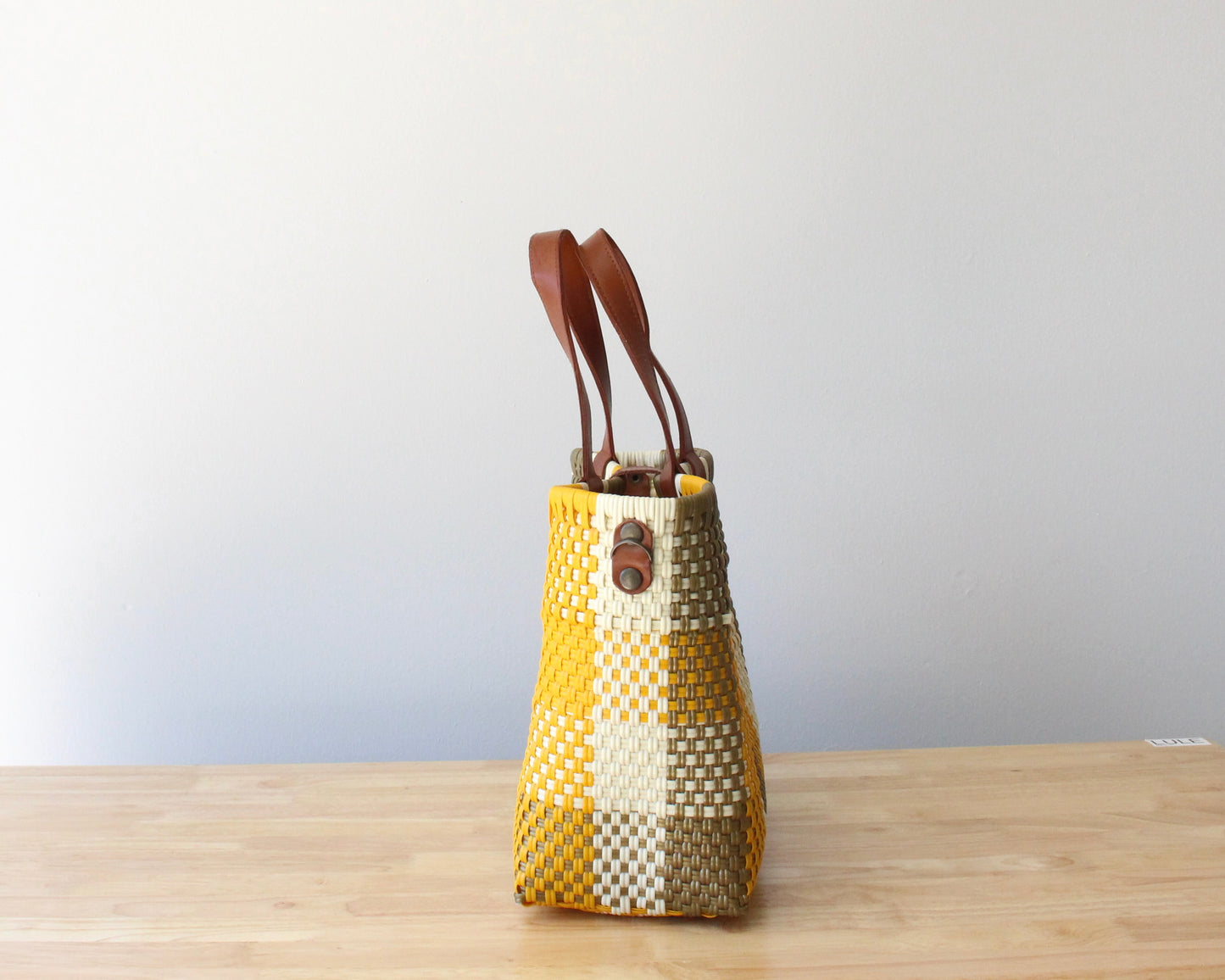 Yellow & Gold Handwoven Purse by MexiMexi