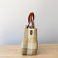 Gold & Beige Handwoven Purse by MexiMexi