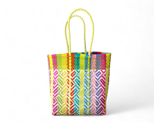 Colorful Neon Yellow Mexican Artisan Tote – by MexiMexi