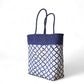 Navy Blue & White Mexican Artisan Tote – by MexiMexi