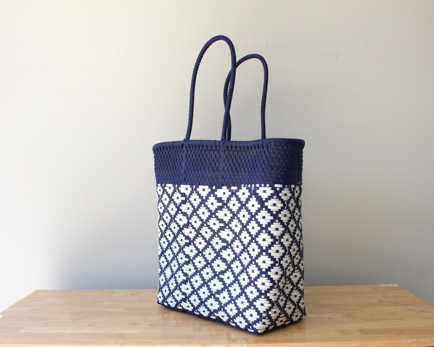 Navy Blue & White MexiMexi Tote