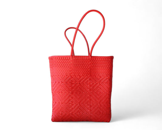 Red Mexican Artisan Tote - by MexiMexi