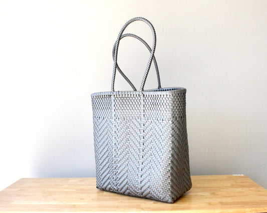 Silver Mexican Artisan Tote – by MexiMexi