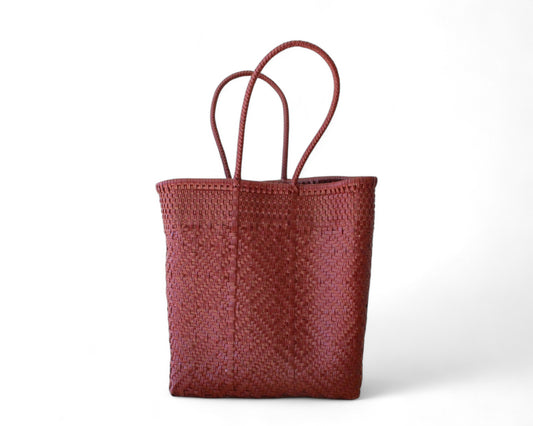 Wine Burgundy Mexican Artisan Tote – by MexiMexi