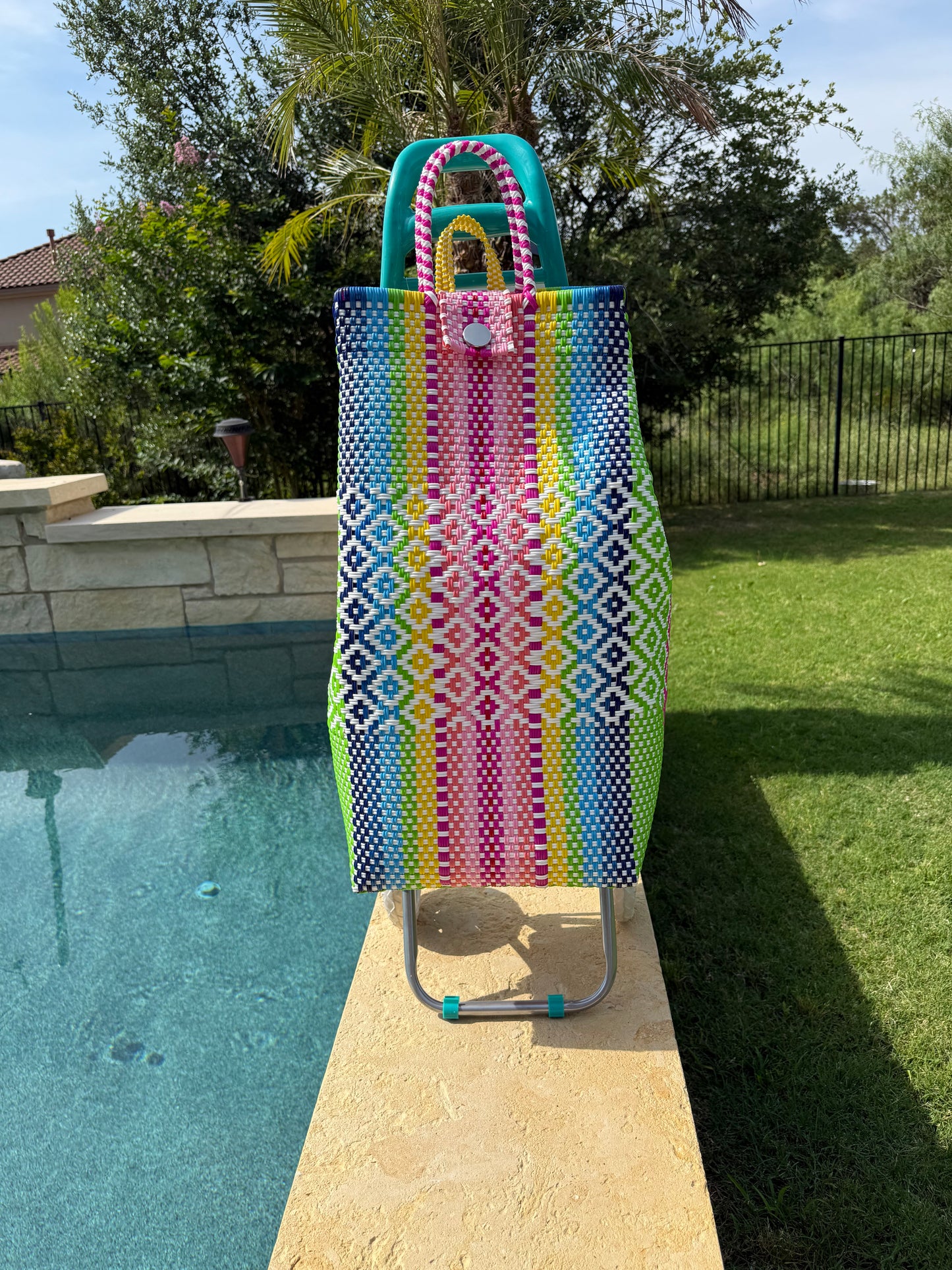 MexiMexi Colorful Handwoven Market Cart Bag