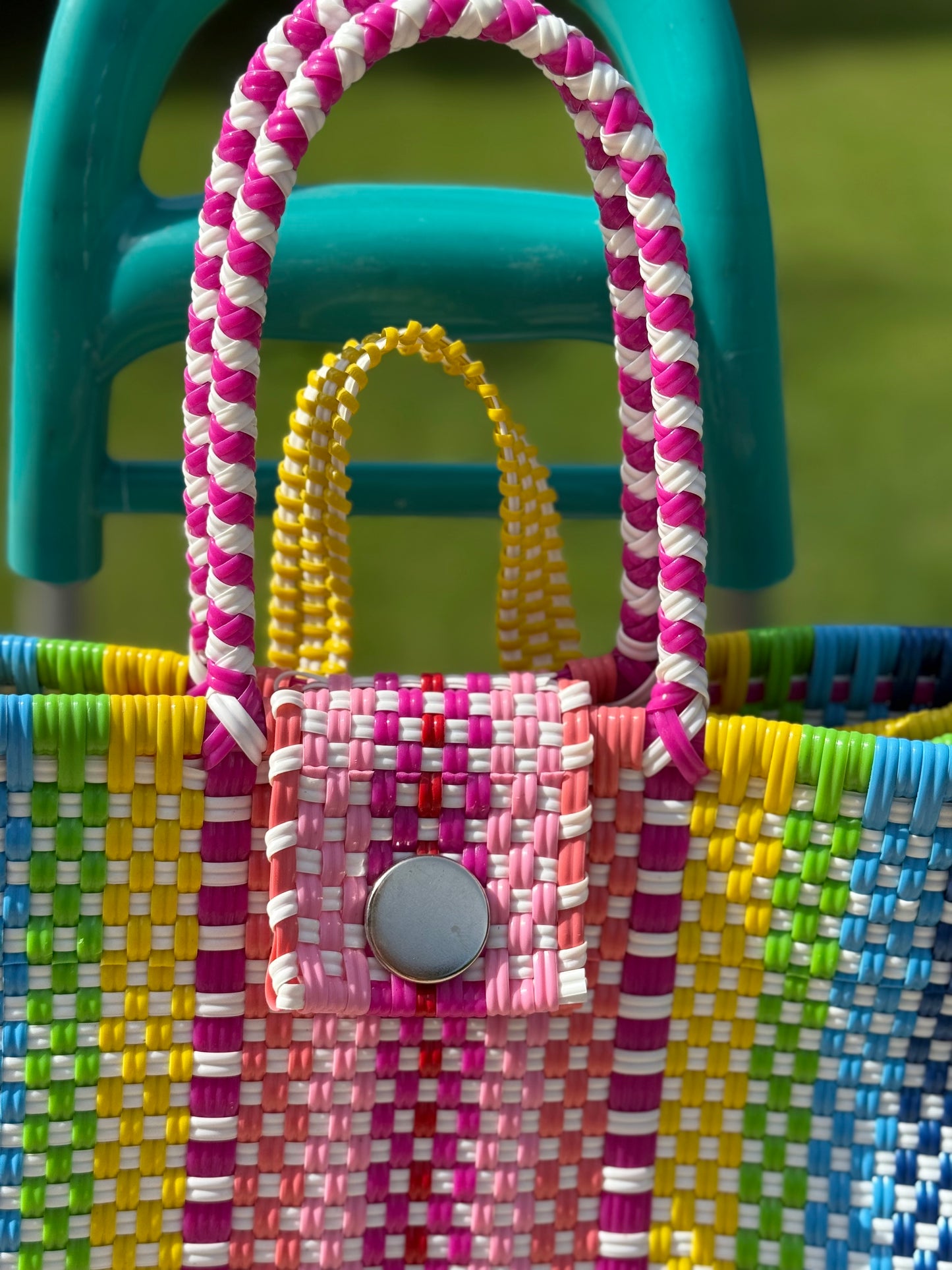 MexiMexi Colorful Handwoven Market Cart Bag