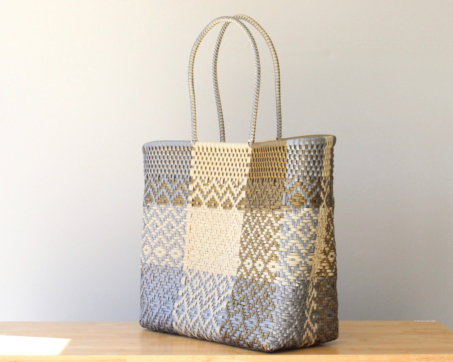 Gold, Beige & Gold Extra Large Tote Bag | Handmade by MexiMexi