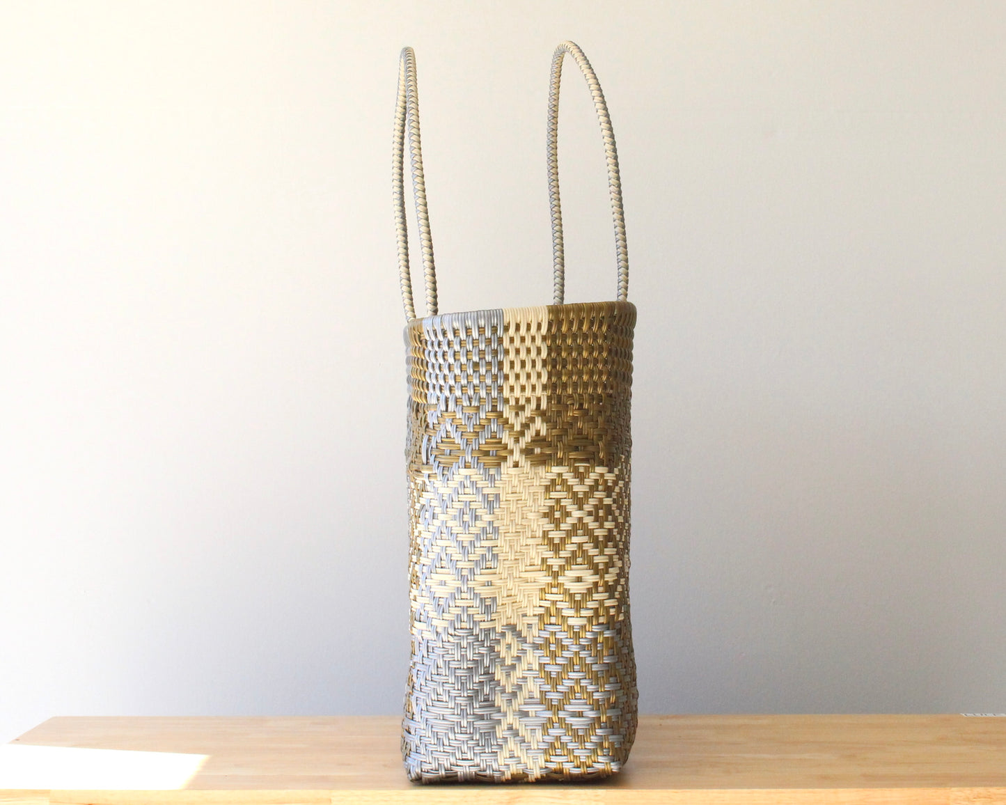 Gold, Beige & Gold Extra Large Tote Bag | Handmade by MexiMexi