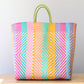 Pastel Multicolor Extra Large Tote Bag | Artisan Bag by MexiMexi