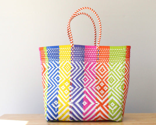 Multicolor Extra Large Tote Bag | Artisan Bag by MexiMexi