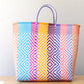 Multicolor Diamond Weave Bag Tote