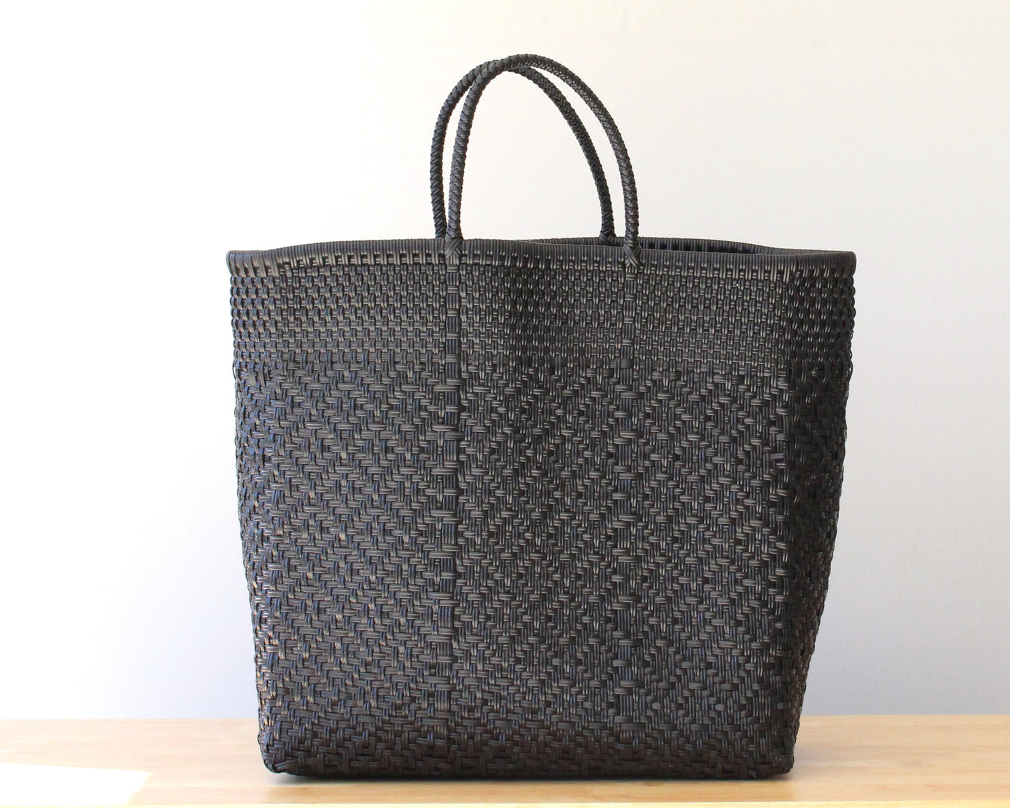 Black Woven Tote Bag by MexiMexi