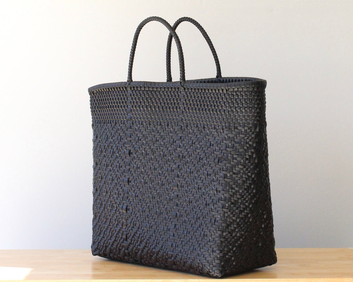 Black Woven Tote Bag by MexiMexi