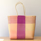 Purple Peach - Extra Large Checkered MexiMexi Tote