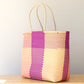 Purple Peach - Extra Large Checkered MexiMexi Tote