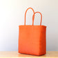 Handwoven Orange Artisan Tote Bag