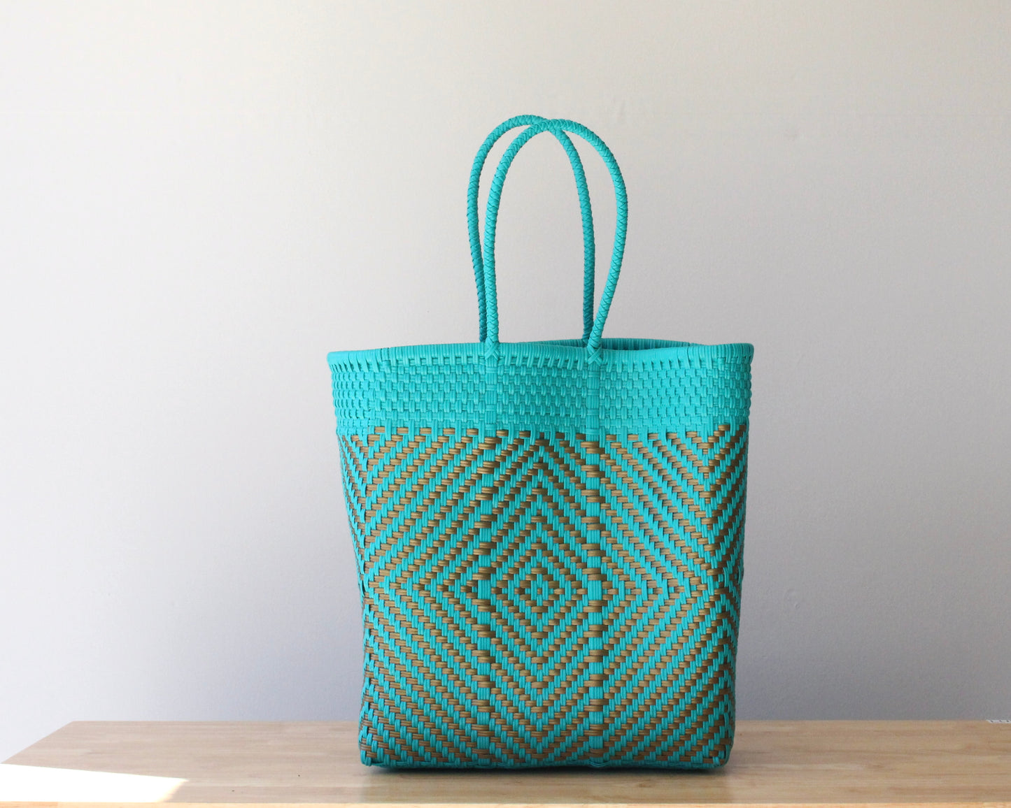 Turquoise & Gold MexiMexi Artisan Bag