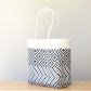 Classic Woven Black & White Tote