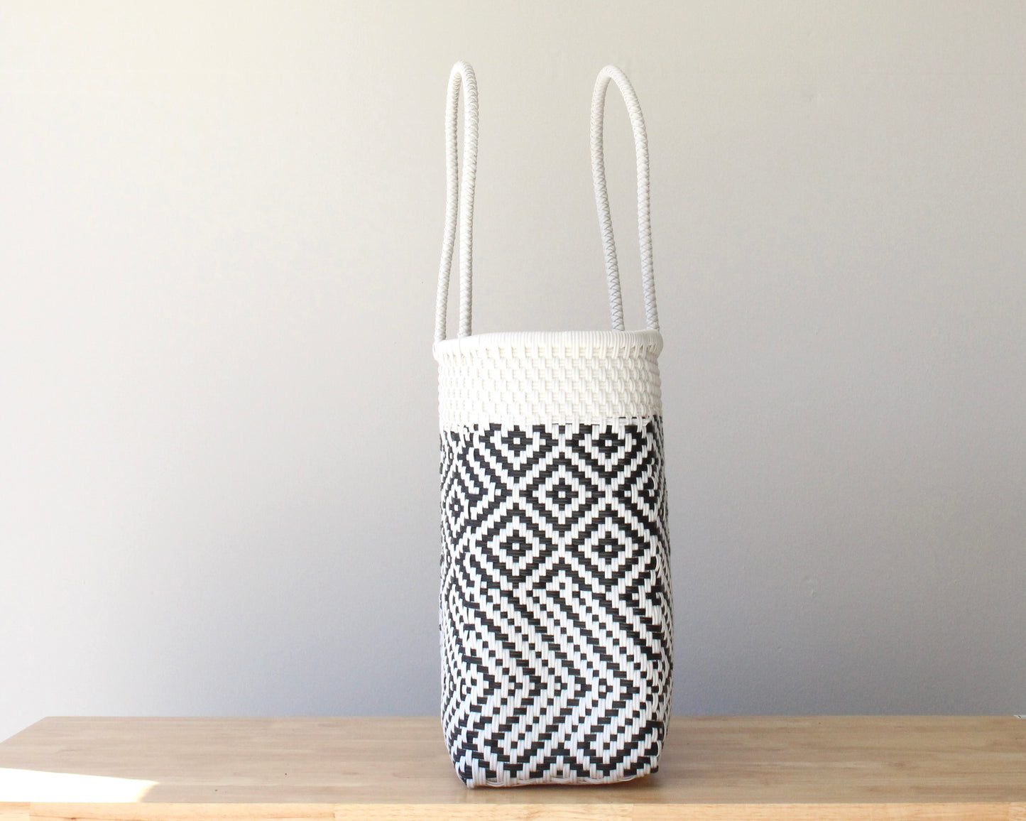 MexiMexi Black & White Woven Tote