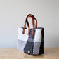 Vida Woven Purse – Black & White Plaid