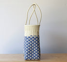 Side view of handwoven Mexican tote — one-of-a-kind artisan bag by MexiMexi