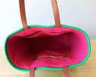 Mexican pink interior lining with zip pocket — Alma Rosa, Jade — MexiMexi