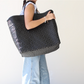 Black Woven Tote Bag by MexiMexi