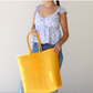 Yellow Handwoven Tote Bag by MexiMexi