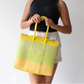 MexiMexi Handbag – Yellow & Blue Woven Tote – Handmade in Mexico